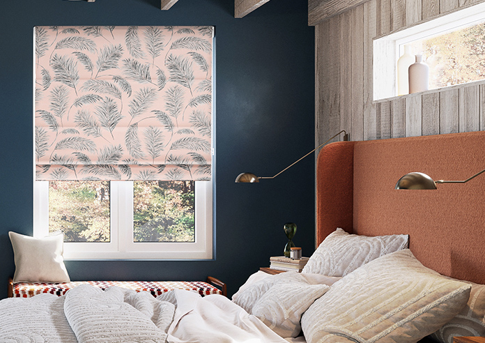 Pampas Grass, Sorbet - Motorised Roman Blind - Image 3